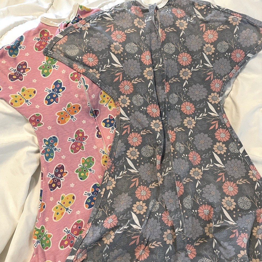 Zipadee-Zip-Size Small-floral/butterfly (set of 2)